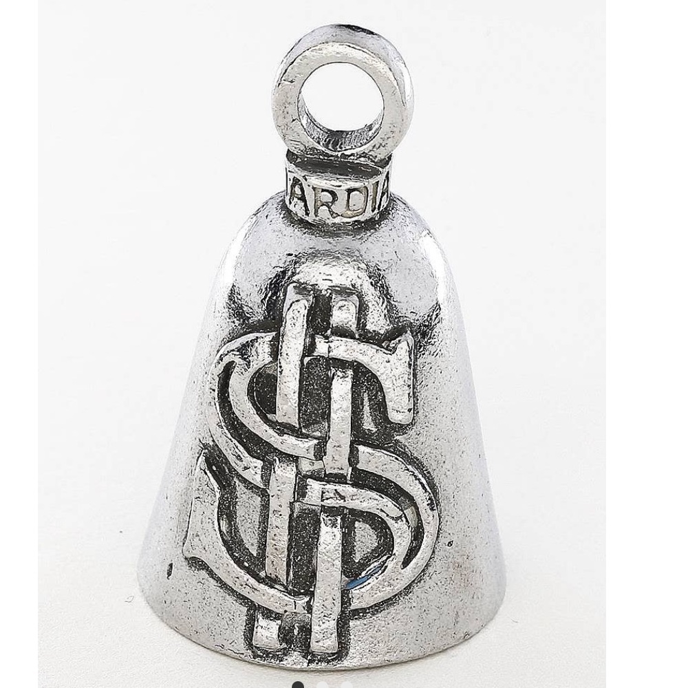 Dollar Sign Motorcycle Guardian Angel Bell